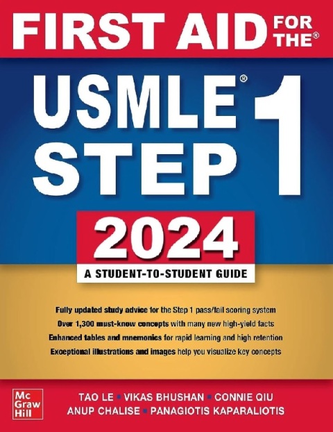 First Aid for the USMLE Step 1 2024 34th Edition.