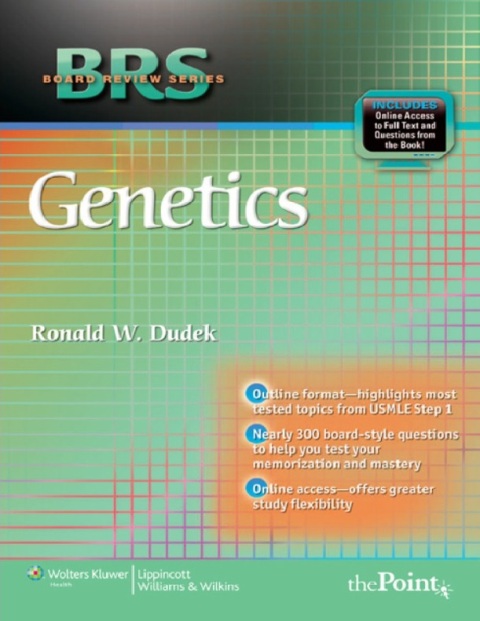 BRS Genetics (Board Review Series) 1st Edition.